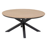 Table de jardin ronde ORIENGO Acacia & Graphite